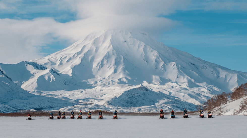 Медиа-тур в школу горного катания на снегоходах SkiDooKing Kamchatka